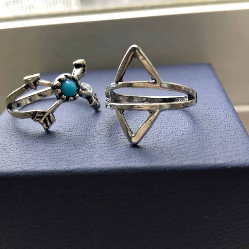 💎Set of 5 silver ring bundle💎 - Picture 2 of 10